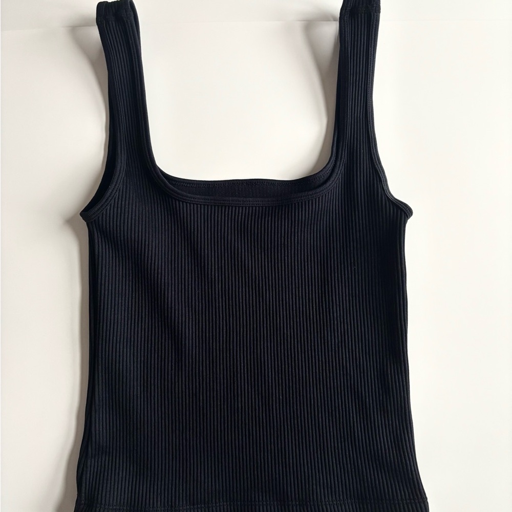 Dynamite Black Ribbed Tank Top
